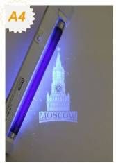 Бумага с водяным знаком "Ампир" и невидимой уф-меткой "Башня "MOSCOW", 6 защит