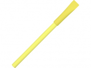 Ручка картонная с колпачком Recycled, желтый