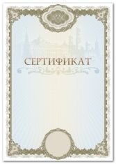 Бланк сертификата 8 защит "Государственный"