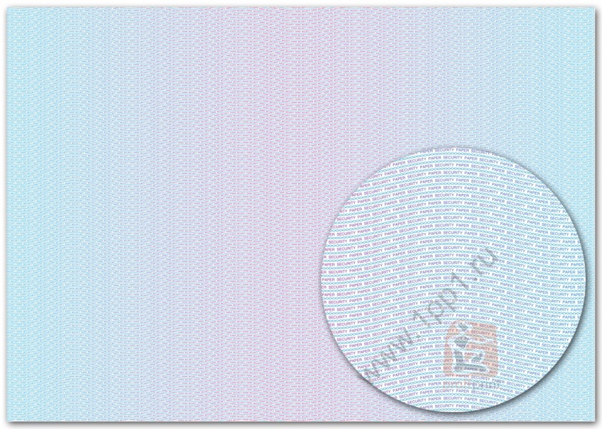 Свободный бланк "Секретная бумага", А4 горизонтальный, синий, офсет  (Версия 2)