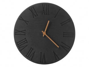Часы деревянные Лиара, 28 см, черный