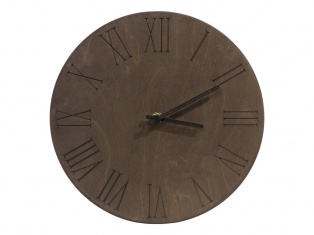 Часы деревянные Лиара, 28 см, шоколадный
