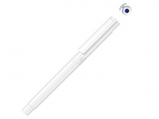 Капиллярная ручка в корпусе из переработанного материала rPET RECYCLED PET PEN PRO FL, белый с синим